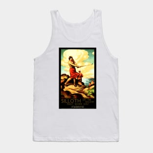 SILLOTH Finest Seaside Golf England Vintage Holiday Railway Tank Top